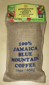 Ridgelyne 100% Jamaica Blue Mountain Coffee Roasted Beans 16oz